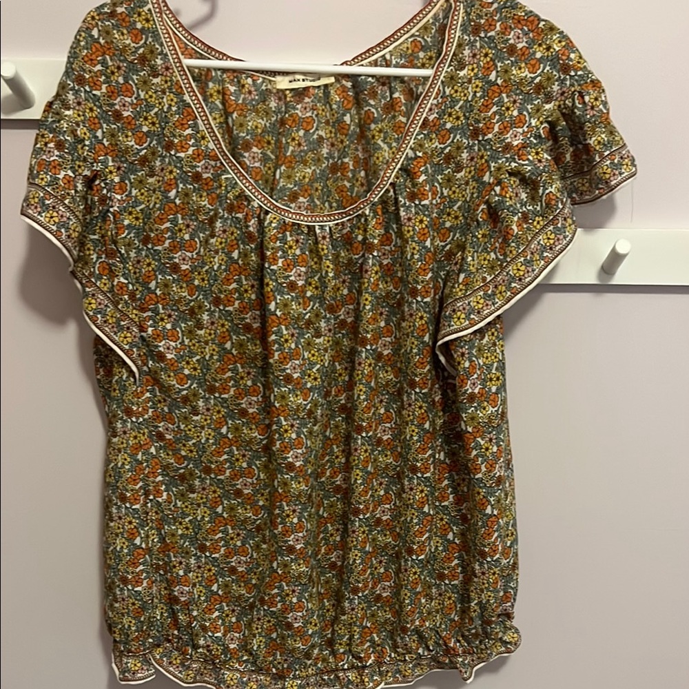 Max Studio Multicolor Floral Blouse